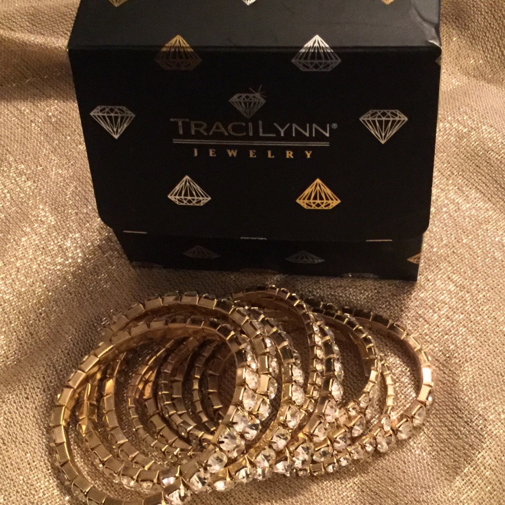 3 for $25  Traci Lynn Gold Bling Stretch Bracelets